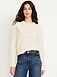 Wool-Blend Cropped Ruffle Sweater - image 5