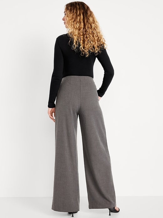 Image number 3 showing, Extra High-Waisted Super Wide-Leg Pants