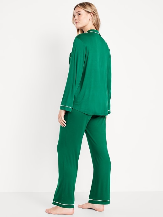 Image number 6 showing, Sunday Sleep Knit Jersey Pant Set