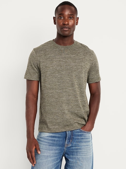 Image number 1 showing, Crew-Neck Striped T-Shirt
