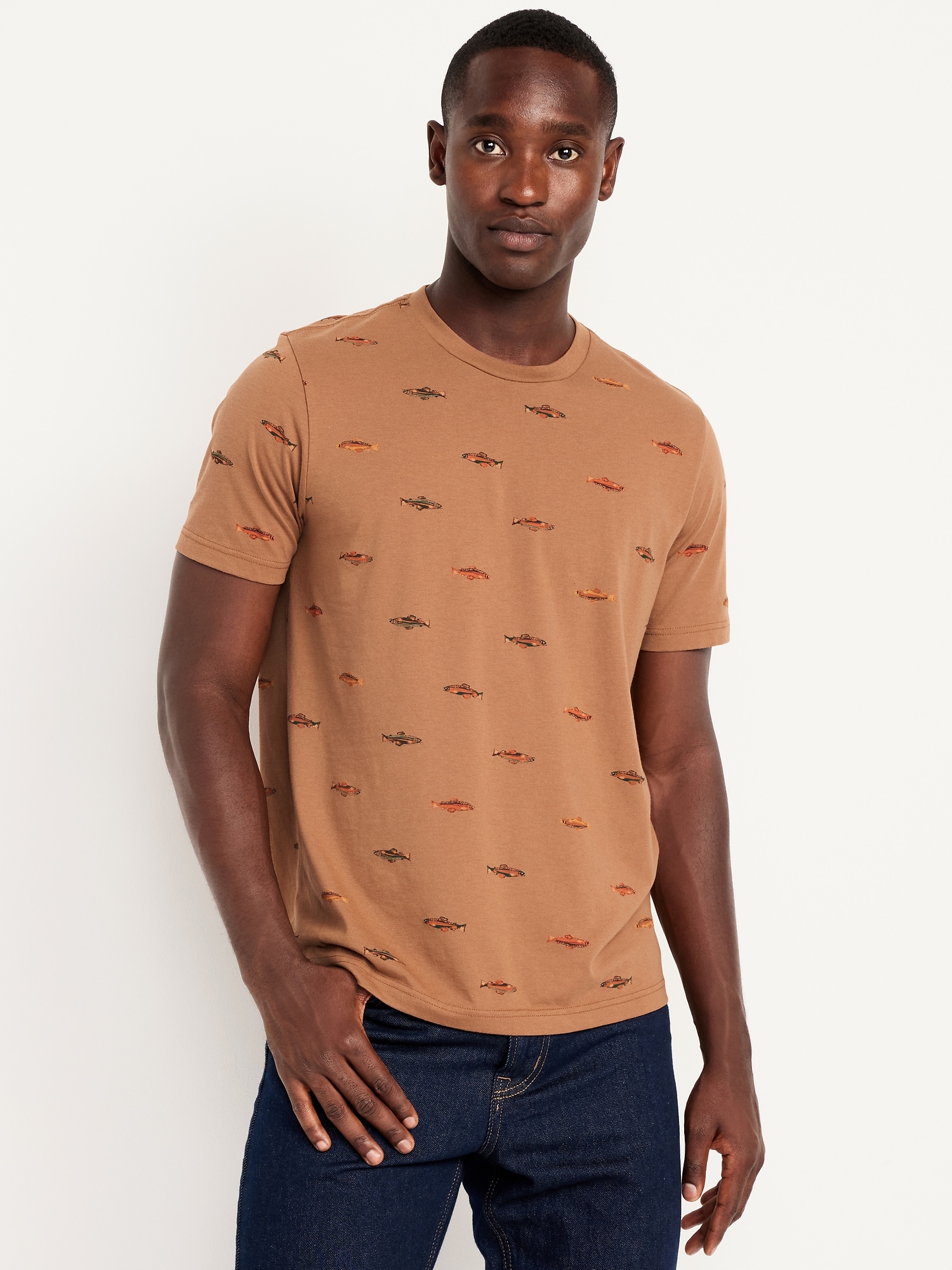 Crew-Neck Striped T-Shirt