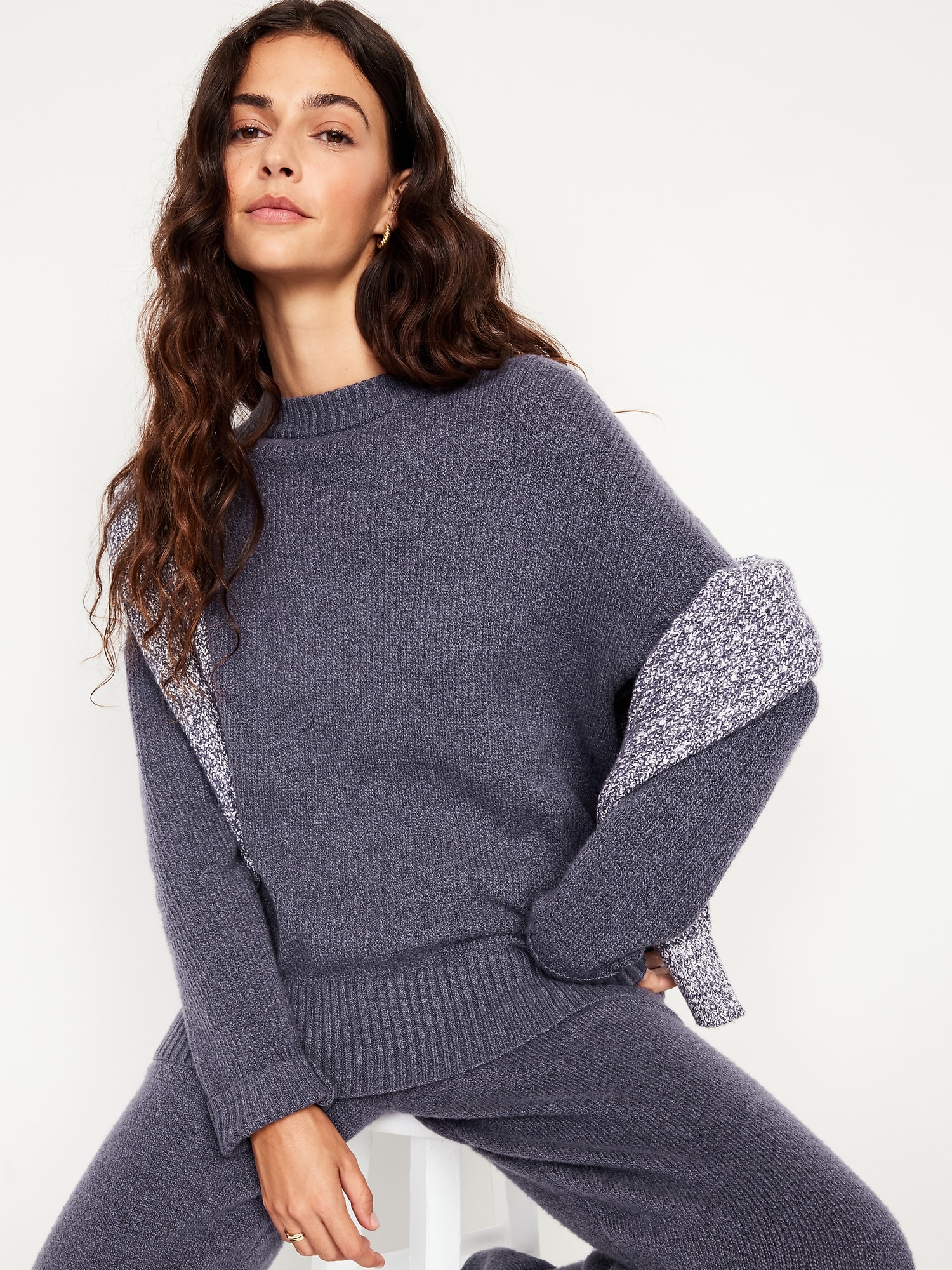 SoSoft Crew-Neck Tunic Sweater | Old Navy