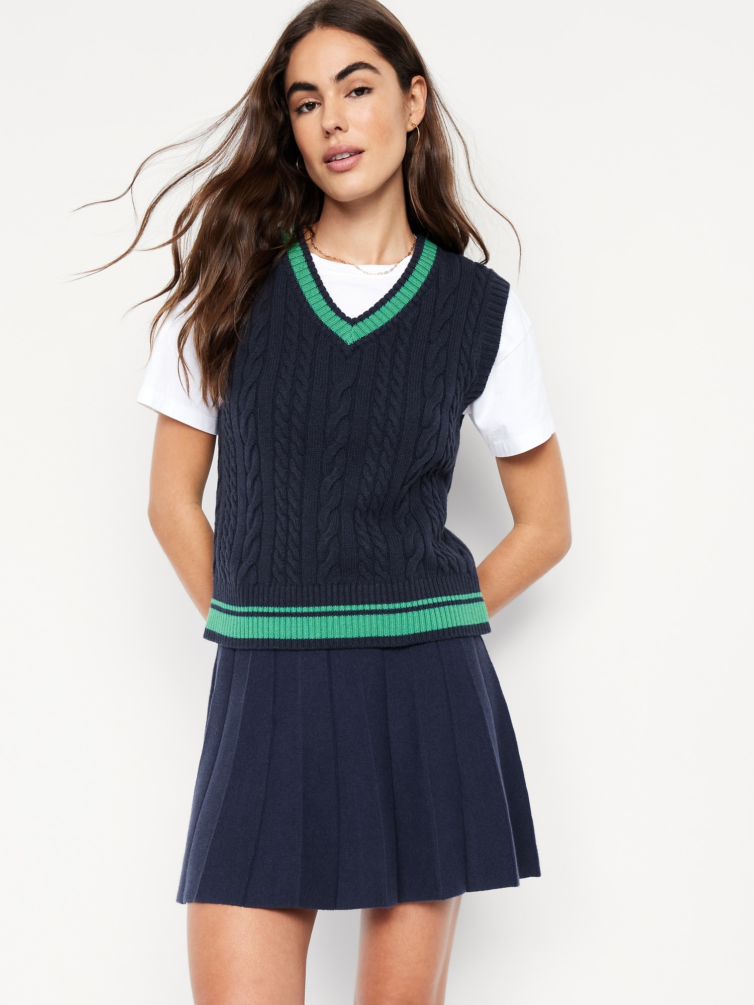 SoSoft Lite Pleated Sweater Skirt