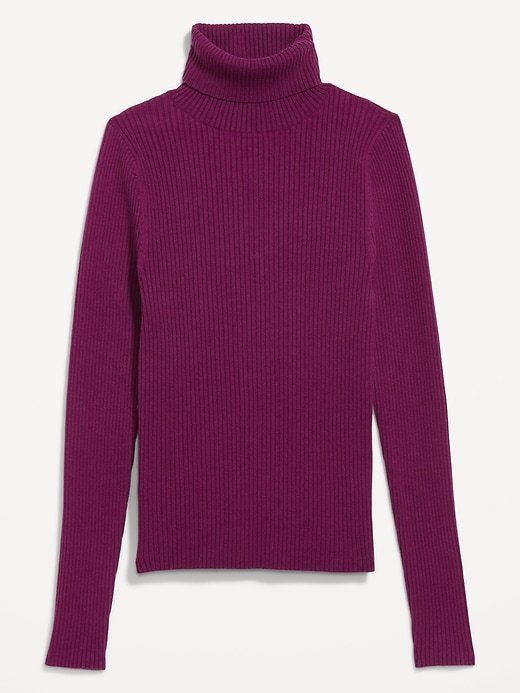 Image number 4 showing, SoSoft Lite Rib Turtleneck Sweater