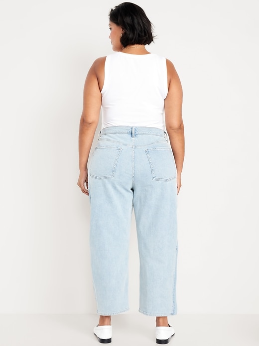 Image number 10 showing, High-Waisted Barrel Ankle Jeans