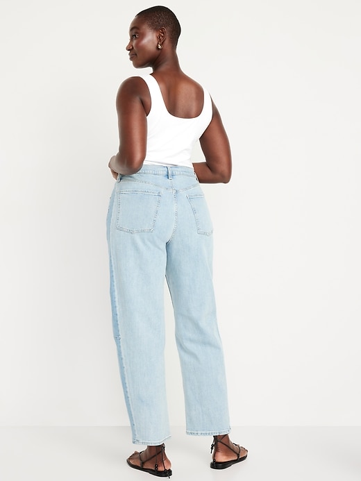Image number 8 showing, High-Waisted Barrel Ankle Jeans