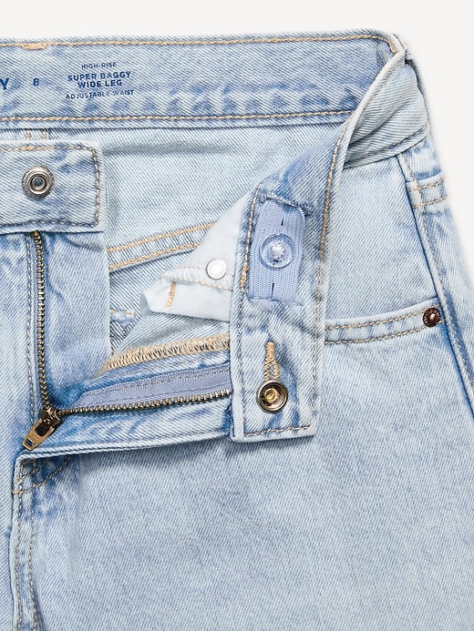 Image number 5 showing, Mid-Rise Super Baggy Wide-Leg Jeans for Girls