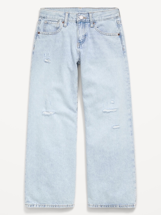 Image number 4 showing, Mid-Rise Super Baggy Wide-Leg Jeans for Girls