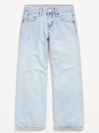 Image number 4 showing, Mid-Rise Super Baggy Wide-Leg Jeans for Girls
