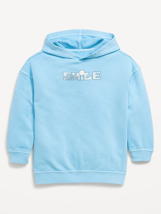 Image number 2 showing, Oversized Graphic Tunic Pullover Hoodie for Girls