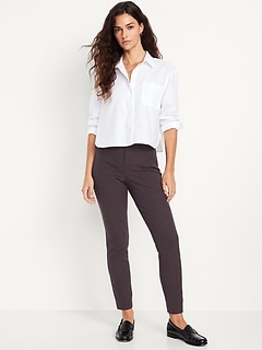 High-Waisted Pixie Skinny Ankle Pants