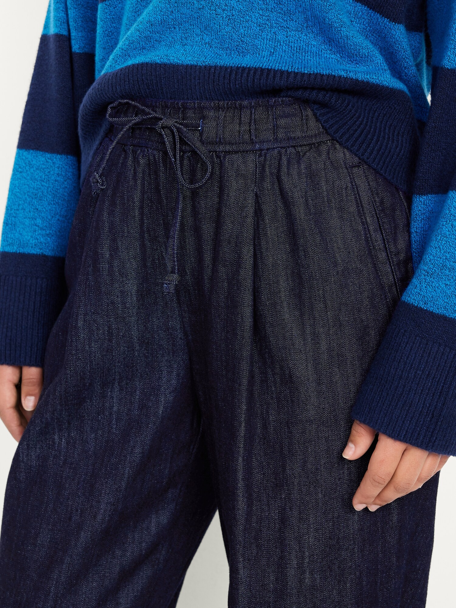 Женские брюки Old Navy High-Waisted Billie Straight Ankle Trouser, цвет: Dark Rinse — фото 4