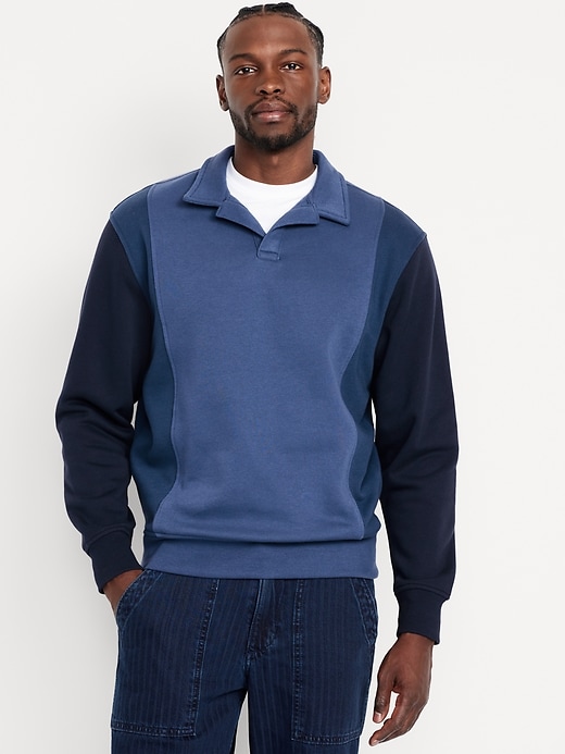 Image number 1 showing, Rotation Fleece Color-Block Polo