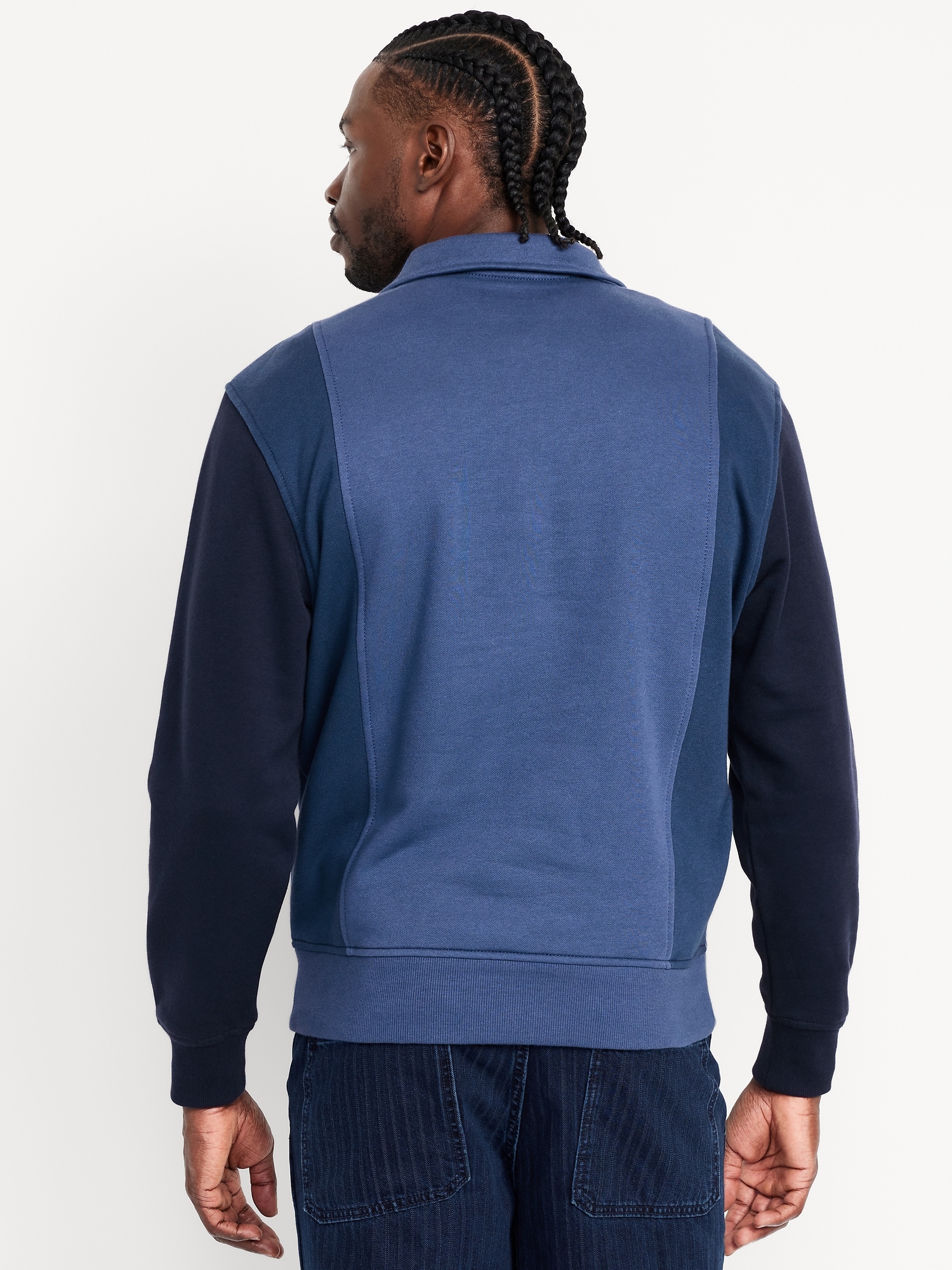 Rotation Fleece Color-Block Polo