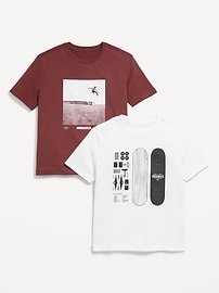 Image number 1 showing, Short-Sleeve Graphic T-Shirt 2-Pack for Boys