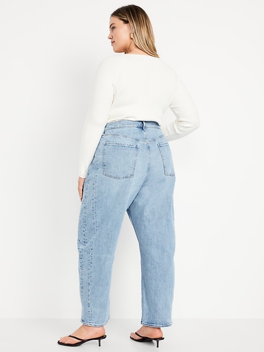 Image number 10 showing, High-Waisted Barrel Ankle Jeans