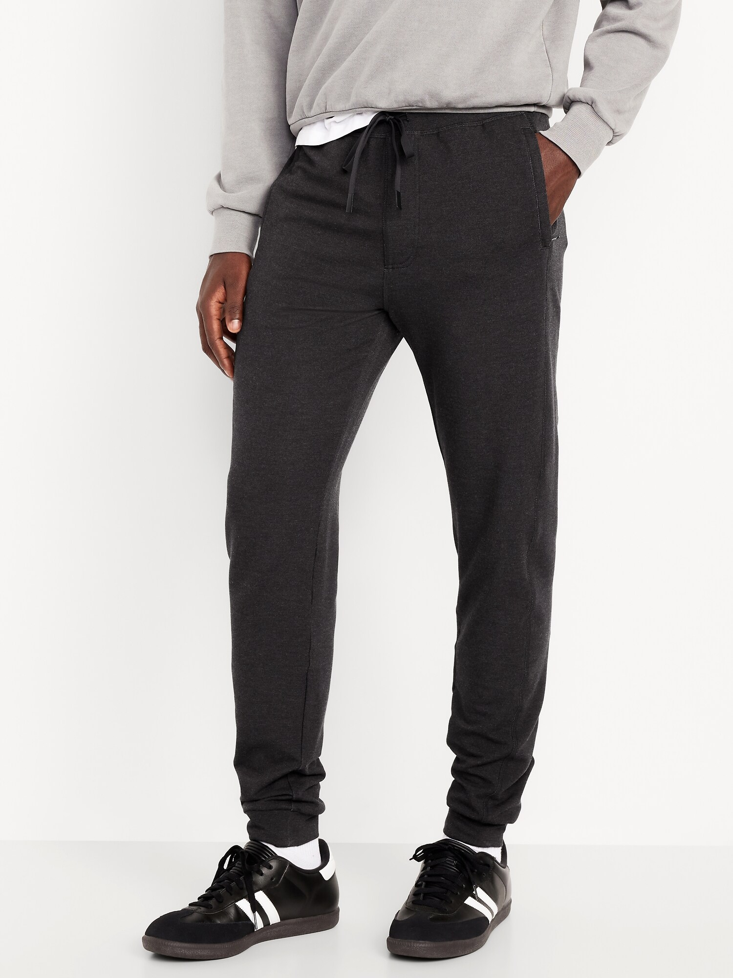 Мужские брюки Old Navy Recharge Knit, цвет: Чёрный меланжевый