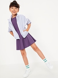 Image number 1 showing, PowerSoft Short-Sleeve Athletic Dress for Girls