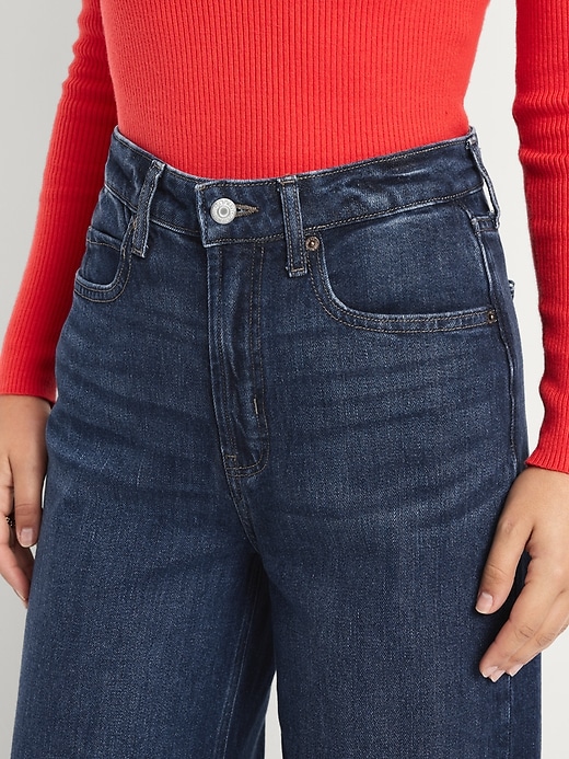 Image number 9 showing, Extra High-Waisted Super Wide-Leg Jeans