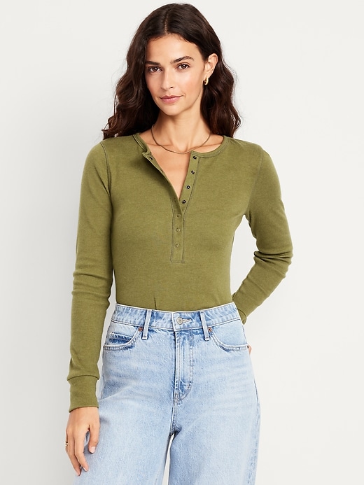 Image number 1 showing, Cozy Snug Crew-Neck Henley