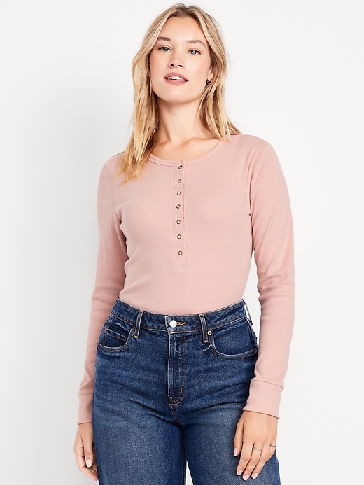 Image number 4 showing, Cozy Snug Crew-Neck Henley