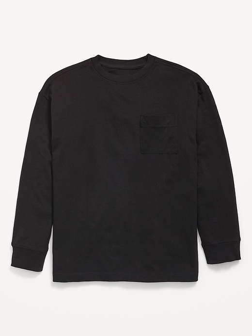Image number 2 showing, Oversized Long-Sleeve Pocket T-Shirt for Boys