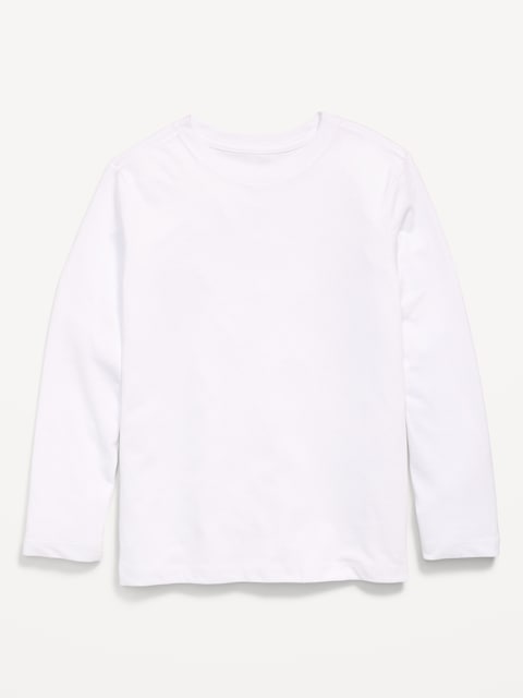 Softest Long-Sleeve T-Shirt for Boys - Calla Lily White