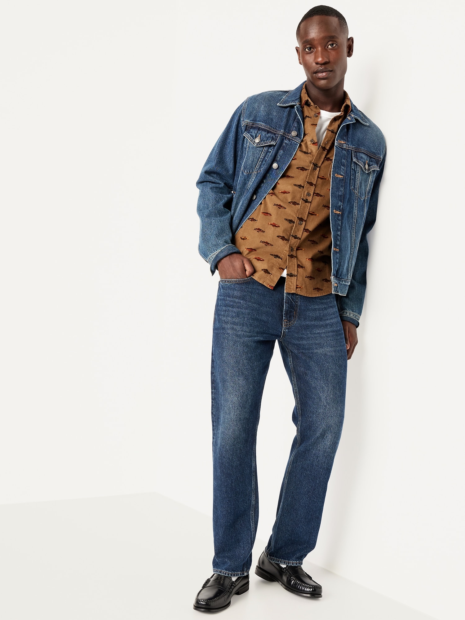Classic Fit Everyday Printed Corduroy Shirt