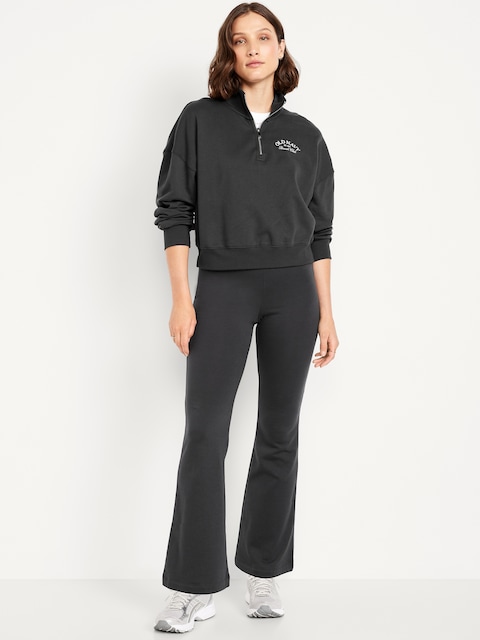 High-Waisted Fleece-Lined Flared Leggings