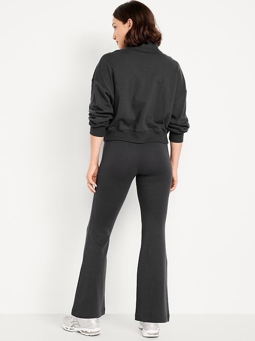 Image number 2 showing, High-Waisted Fleece-Lined Flared Leggings