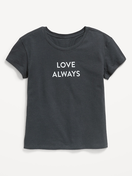 Image number 1 showing, Short-Sleeve Graphic T-Shirt for Girls