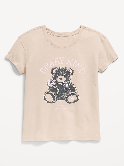 Image number 1 showing, Short-Sleeve Graphic T-Shirt for Girls