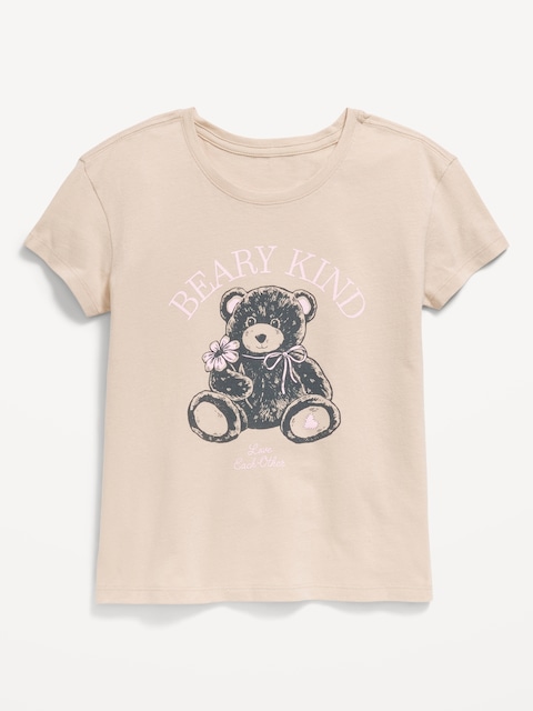 Short-Sleeve Graphic T-Shirt for Girls - Moonsand