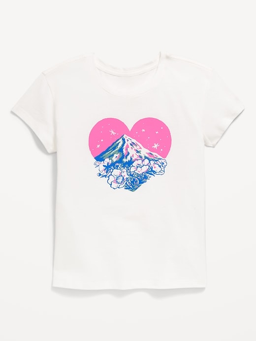 Image number 1 showing, Short-Sleeve Graphic T-Shirt for Girls