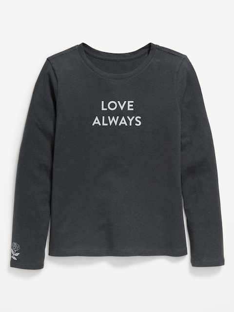 Long-Sleeve Graphic T-Shirt for Girls - Panther