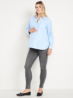 Maternity Rollover-Panel 360° Stretch Super-Skinny Jeans