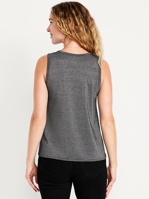 Image number 2 showing, Luxe High-Neck Shine Top