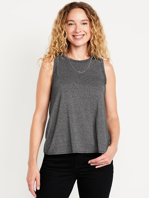 Image number 1 showing, Luxe High-Neck Shine Top