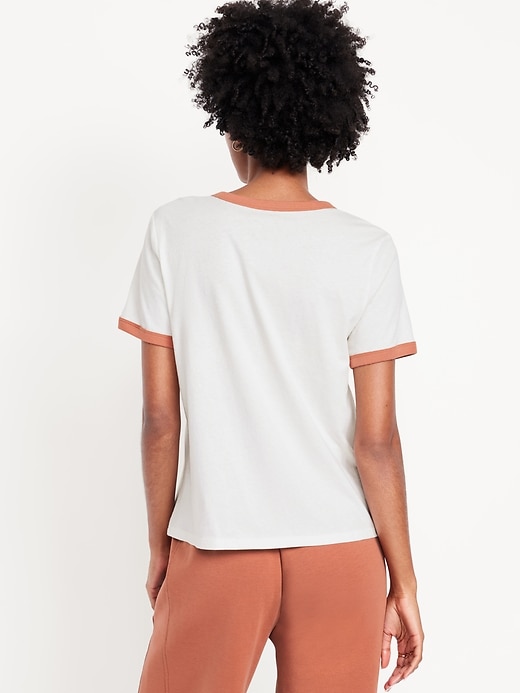 Image number 2 showing, EveryWear Logo-Graphic Ringer T-Shirt