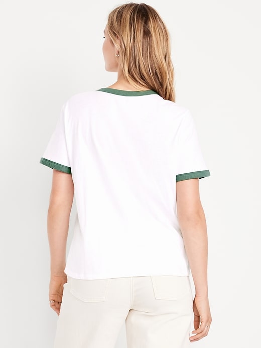 Image number 6 showing, EveryWear Graphic Ringer T-Shirt
