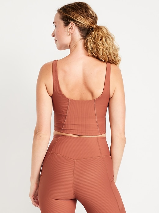 Image number 2 showing, Light Support PowerSoft Rib Longline Sports Bra