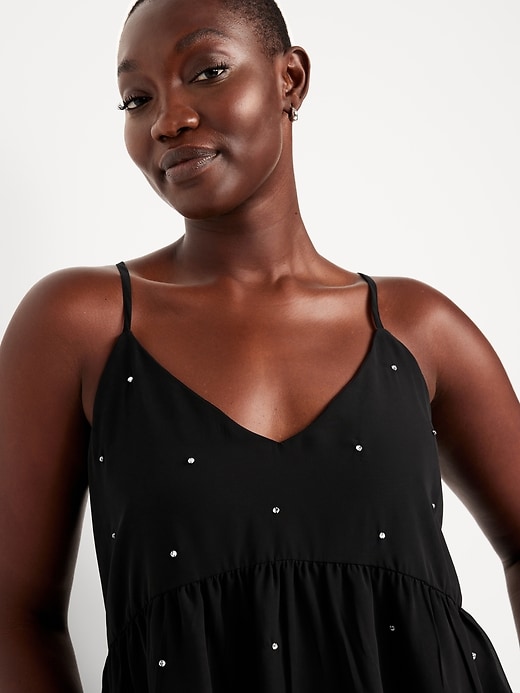 Image number 3 showing, Embellished Cami Peplum Top