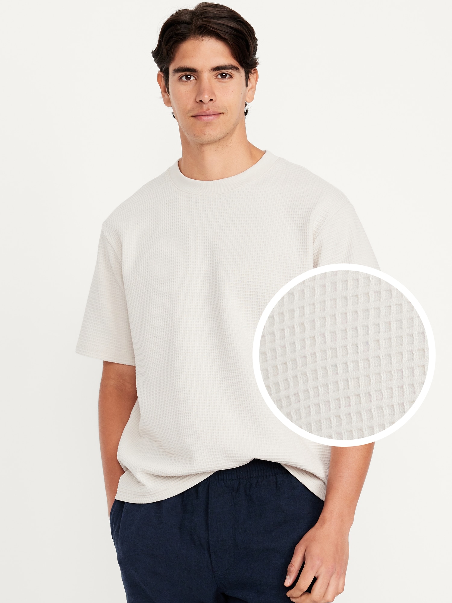 Heavyweight Crew-Neck Waffle T-Shirt