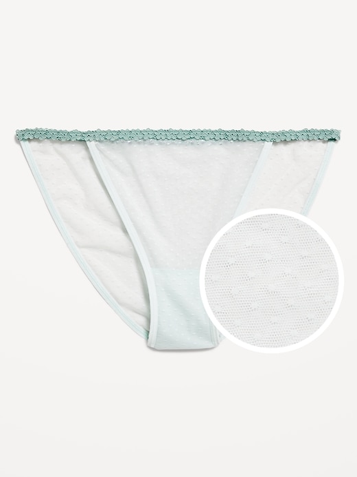 Image number 1 showing, Mesh String Bikini Underwear