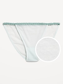 Image number 1 showing, Mesh String Bikini Underwear