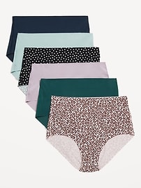 Image number 4 showing, High-Waisted No-Show Brief Underwear 6-Pack