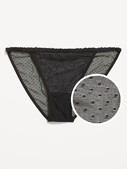 Mesh String Bikini Underwear - image 3