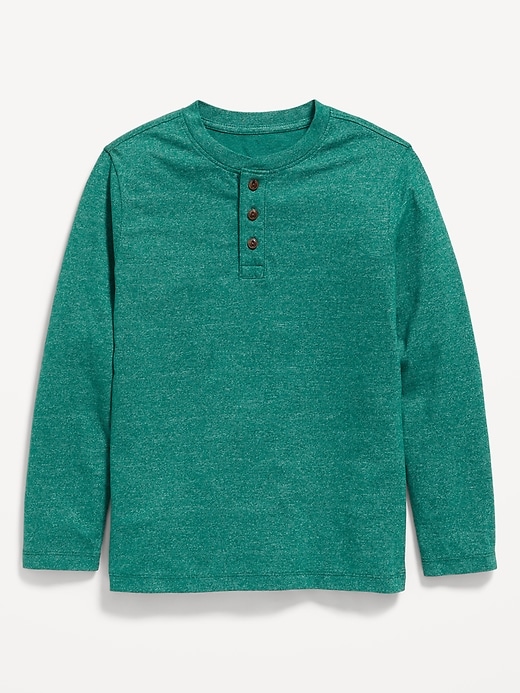 Image number 2 showing, Softest Long-Sleeve Henley T-Shirt for Boys