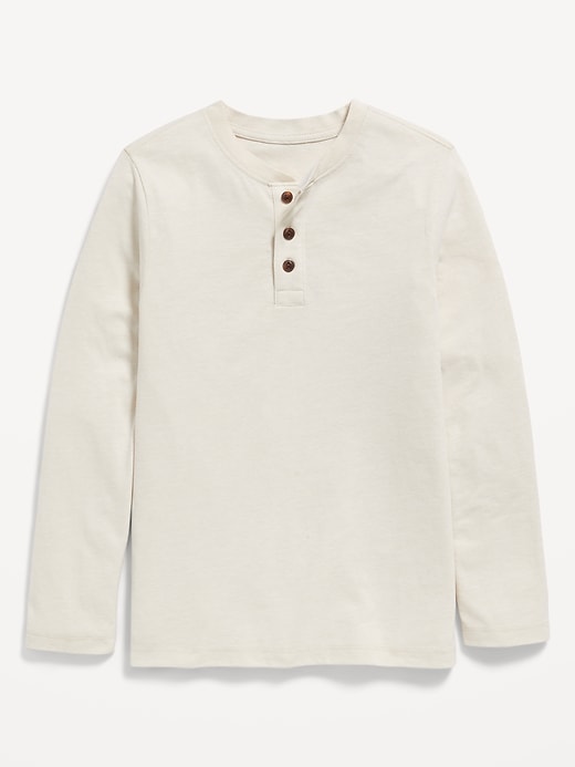Image number 2 showing, Softest Long-Sleeve Henley T-Shirt for Boys