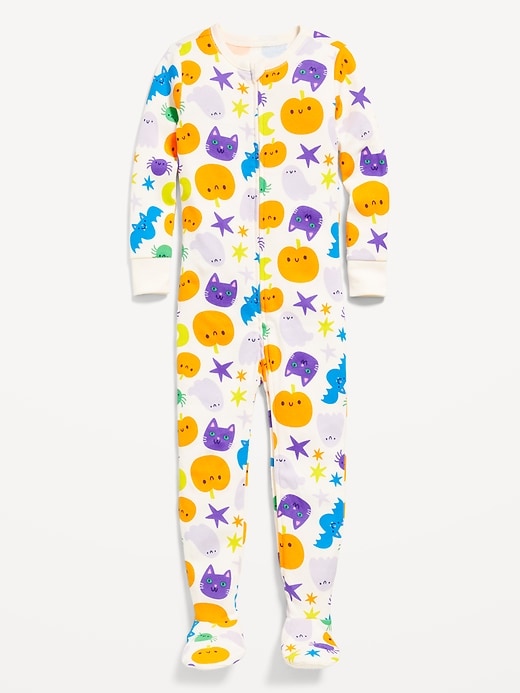 Image number 1 showing, Snug-Fit 2-Way-Zip Pajama One-Piece for Toddler & Baby